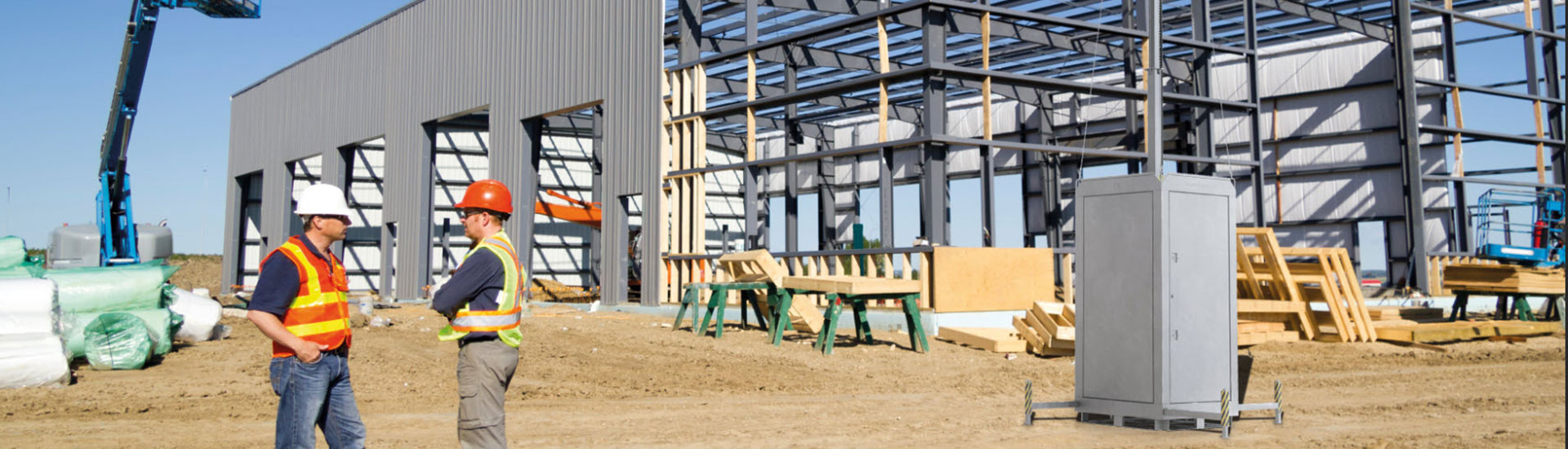 Securing data center construction sites with mobile surveillance towers