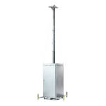 Piattaforma torre mobile MSB6-Basic Plus con protezione anti-scalata e armadio in acciaio con serratura, sfondo trasparente